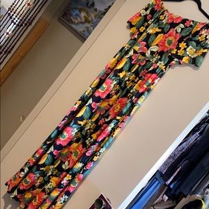 Tropical floral maxi